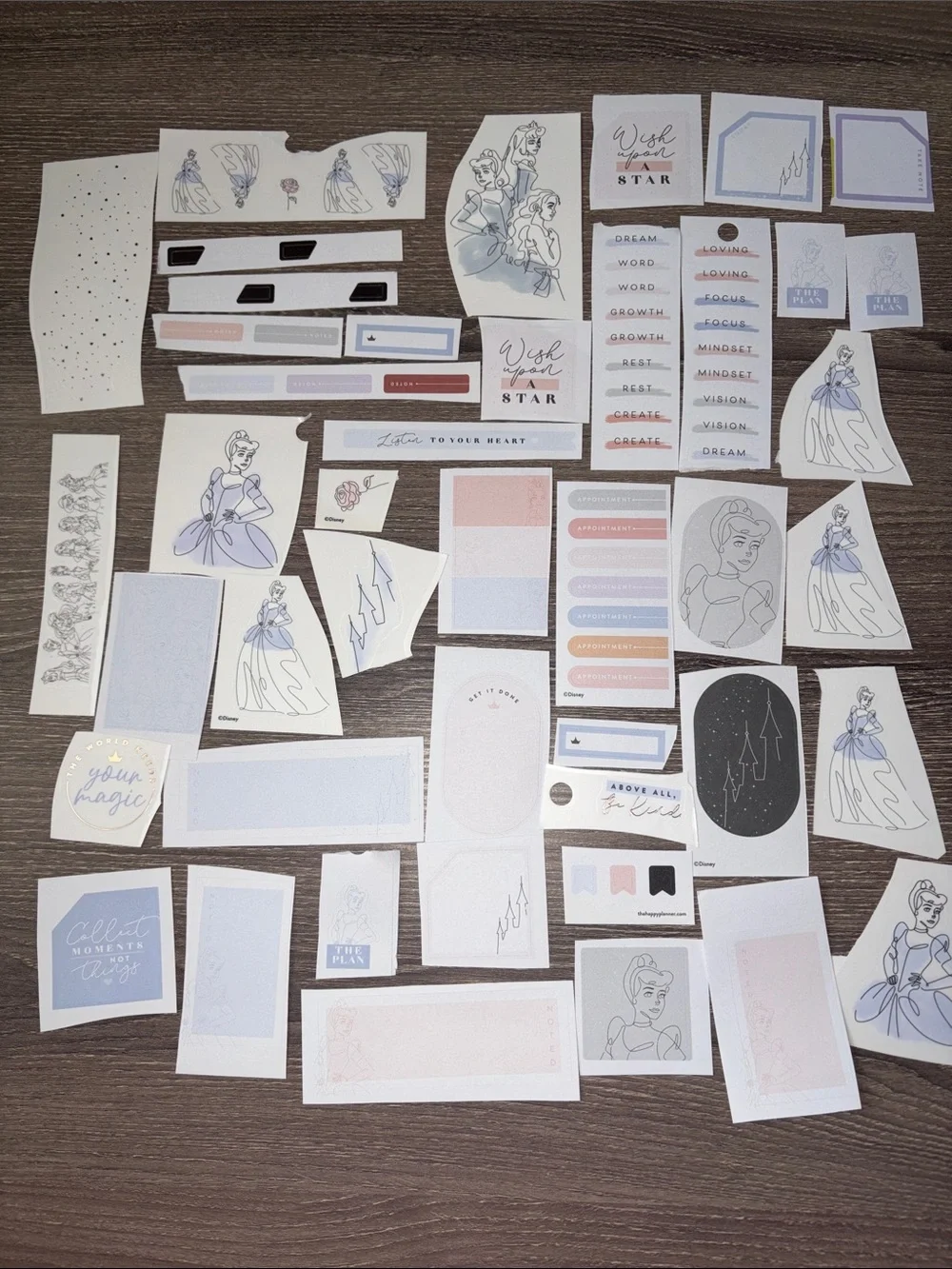 ❤️$3 The Happy Planner Disney Cinderella Not So Mystery Set